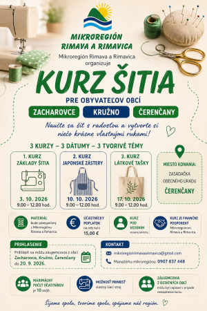 ???? KURZ ŠITIA V ČERENČANOCH ???? 1